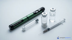 Reconstitution supplies with the green Gansulin pen