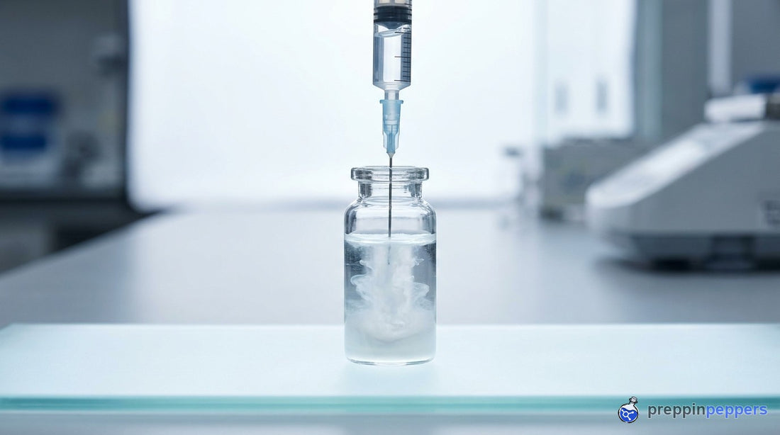 Diluent dissolving lyophilized powder during reconstitution