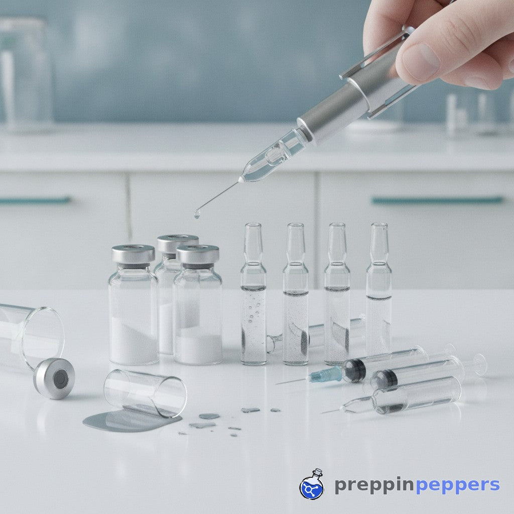 What ruins your peptide during the vial-to-cartridge transfer