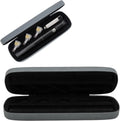Carry case shown open with contents and closed