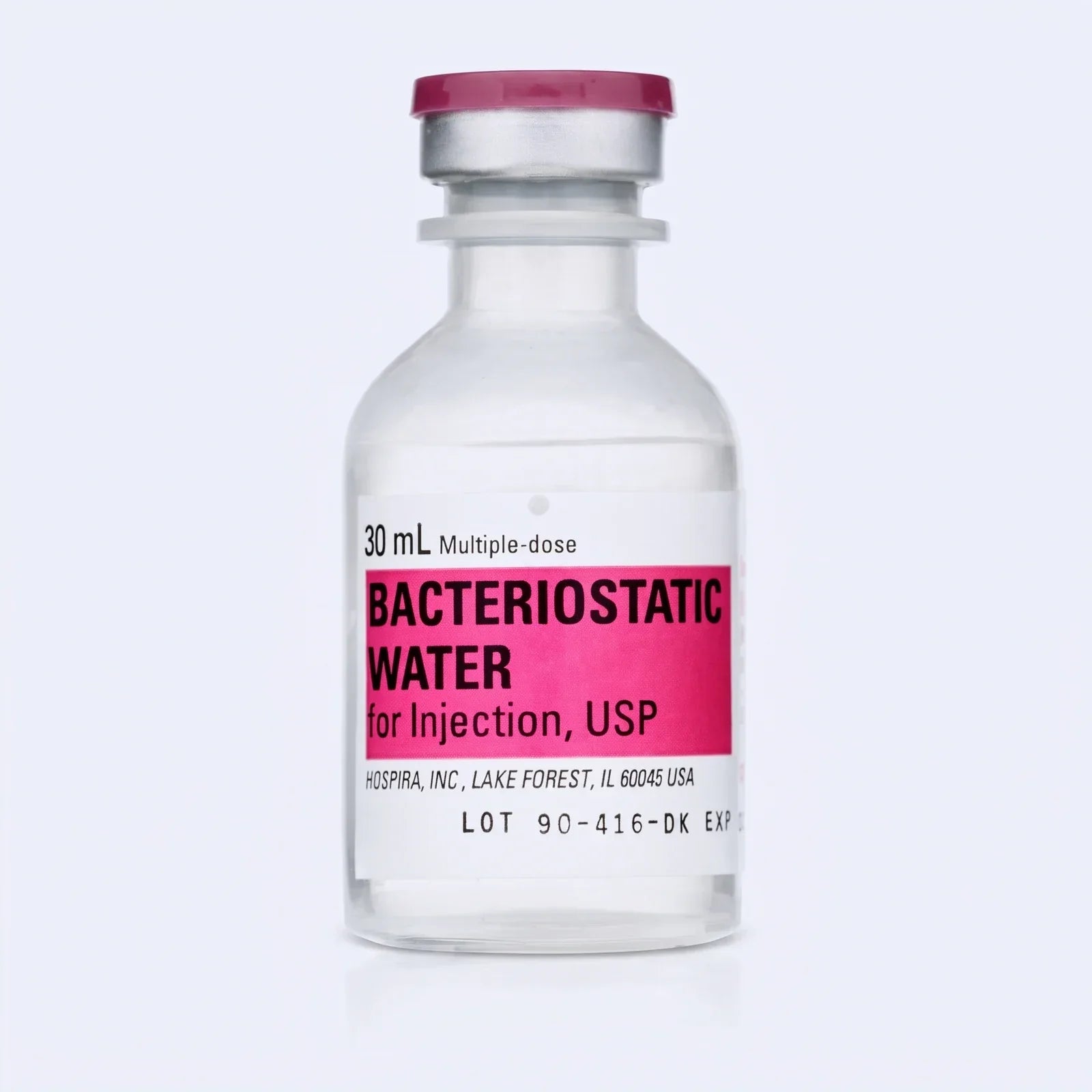 Bacteriostatic water vial