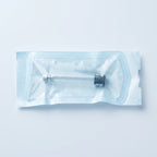 3 ml glass cartridge individually sealed inside its transparent self-sealing sterilization pouch, film side up