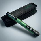 Gansulin pen resting on its included zip case