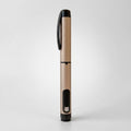 Champagne V1 Peptide Pen, reusable manual click-dial pen, standing upright with the cap clip facing forward