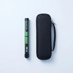 What's included: the Gansulin pen and its protective black zip case, flat lay