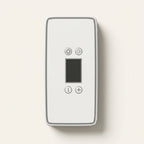 Lid control panel with temperature display