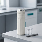 Pen cooler on a laboratory bench with vials