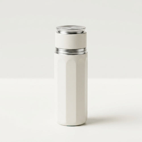 Cylindrical portable pen cooler, assembled