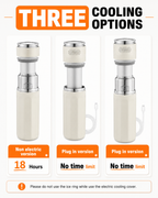 Three cooling options in white