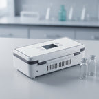 Cooler box on a laboratory bench