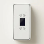 Lid control panel with temperature display