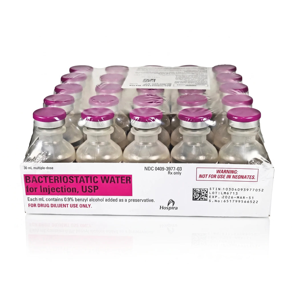 Factory case of 25 bacteriostatic water vials