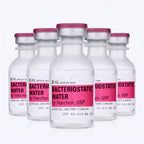 Five 30 ml bacteriostatic water vials