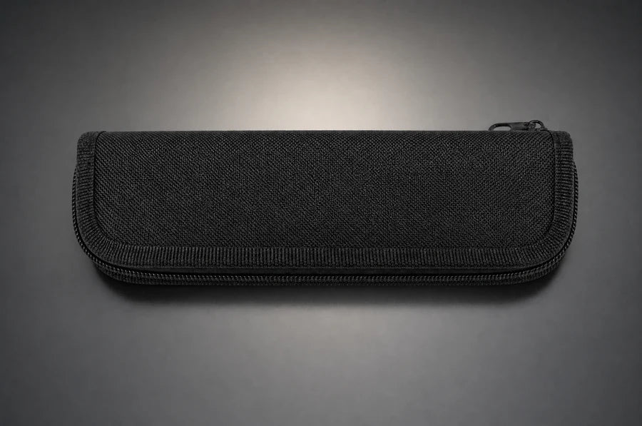 Zip case closed — top down
