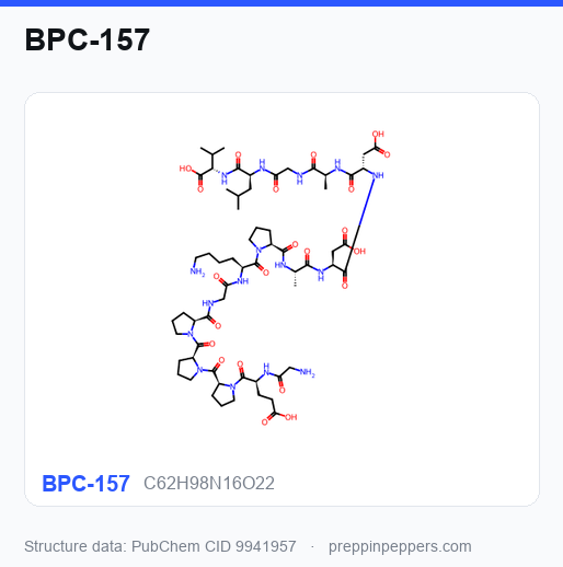 Chemical structure of BPC-157