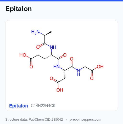Chemical structure of Epitalon