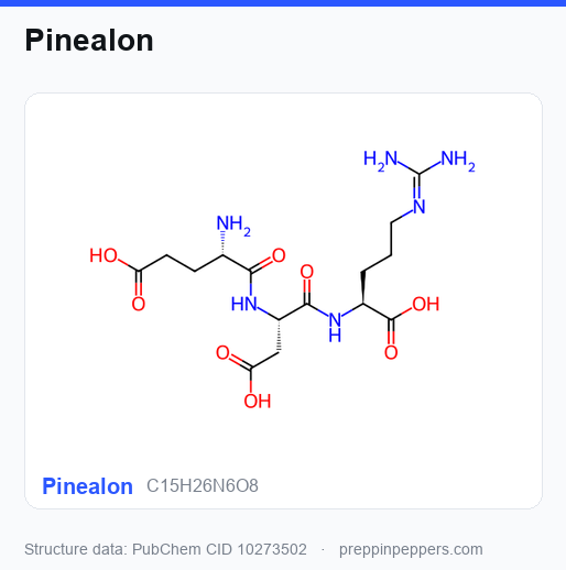 Chemical structure of Pinealon