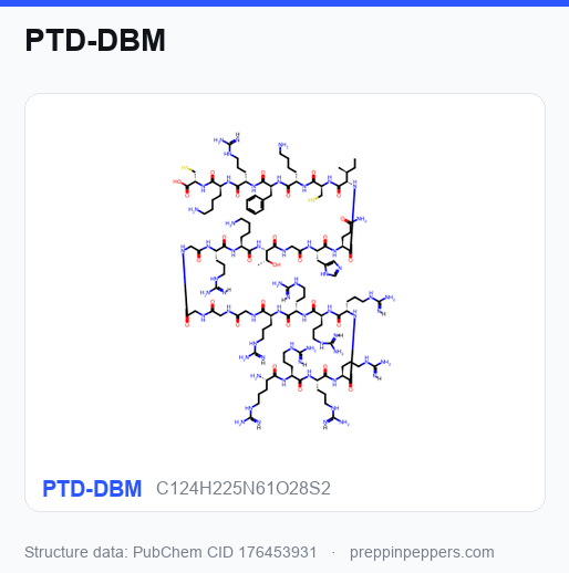 Chemical structure of PTD-DBM